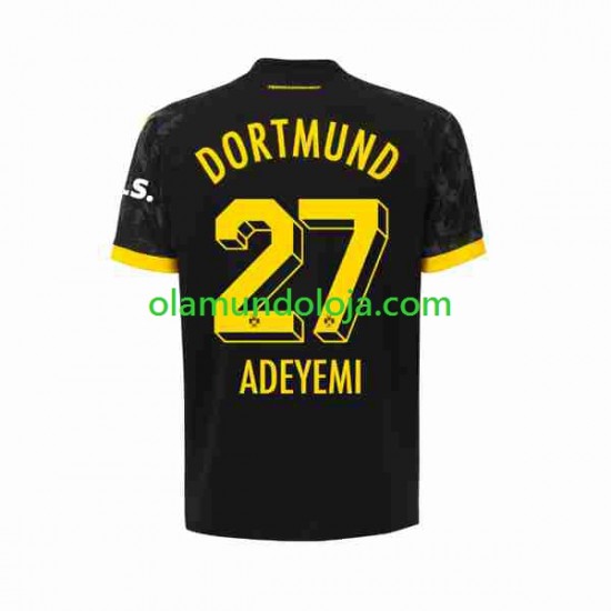 Camisola Borussia Dortmund Karim Adeyemi 27 Homem Equipamento Segundo 2023-2024 Manga Curta